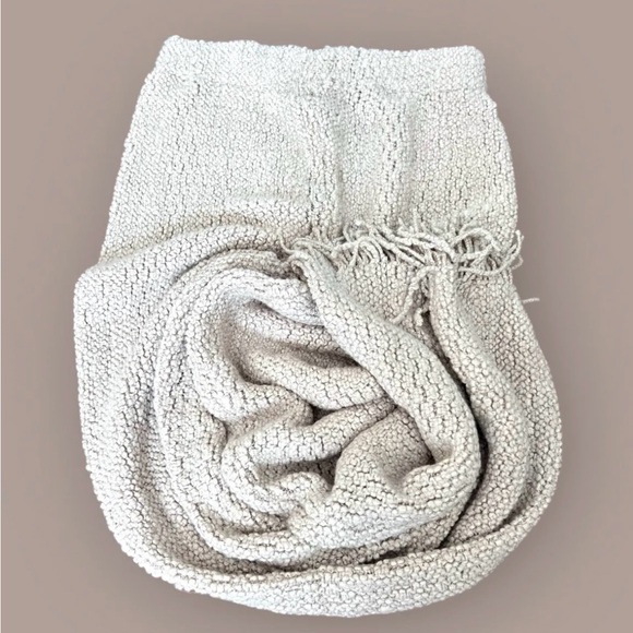 LEMON Knit Pants Womens Large Grey-ish Pink Soft Warm Lounge Pull On Comfort New - Picture 8 of 15